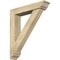 Ekena Millwork Traditional Traditional Rough Sawn Bracket w/ Offset Brace, Douglas Fir, 6"W x 28"D x 32"H BKT0604X28X32TRA01RDF - alternate 1